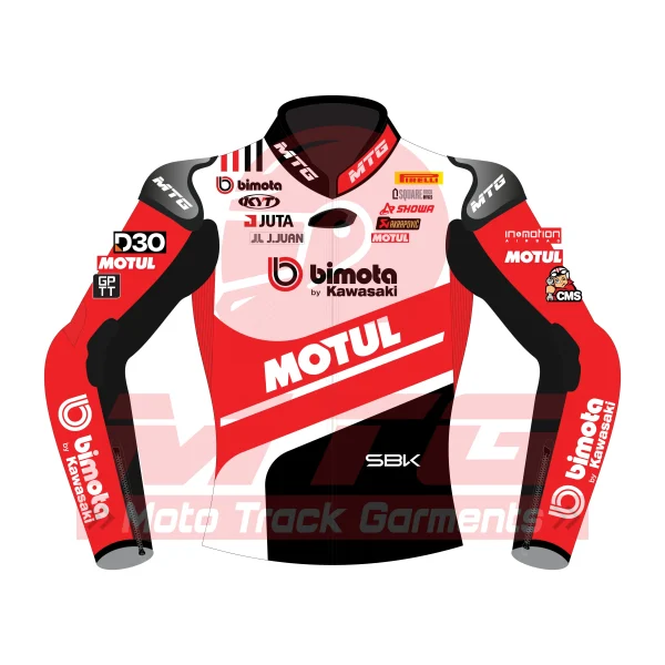Alex Lowes Bimota by Kawasaki Racing Team WSBK 2025 Motorbike Leather Jacket