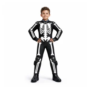 Kids Skeleton Motorcycle Racing Suit – 3D Custom Suit Design