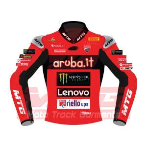 Nicolo Bulega Ducati WSBK 2025 Racing Jacket Front View