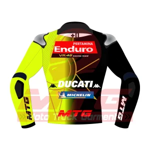 Fabio Di Giannantonio VR46 Team 2026 Racing Jacket Back View Fabio Di Giannantonio VR46 Team 2026 Racing Jacket Back View