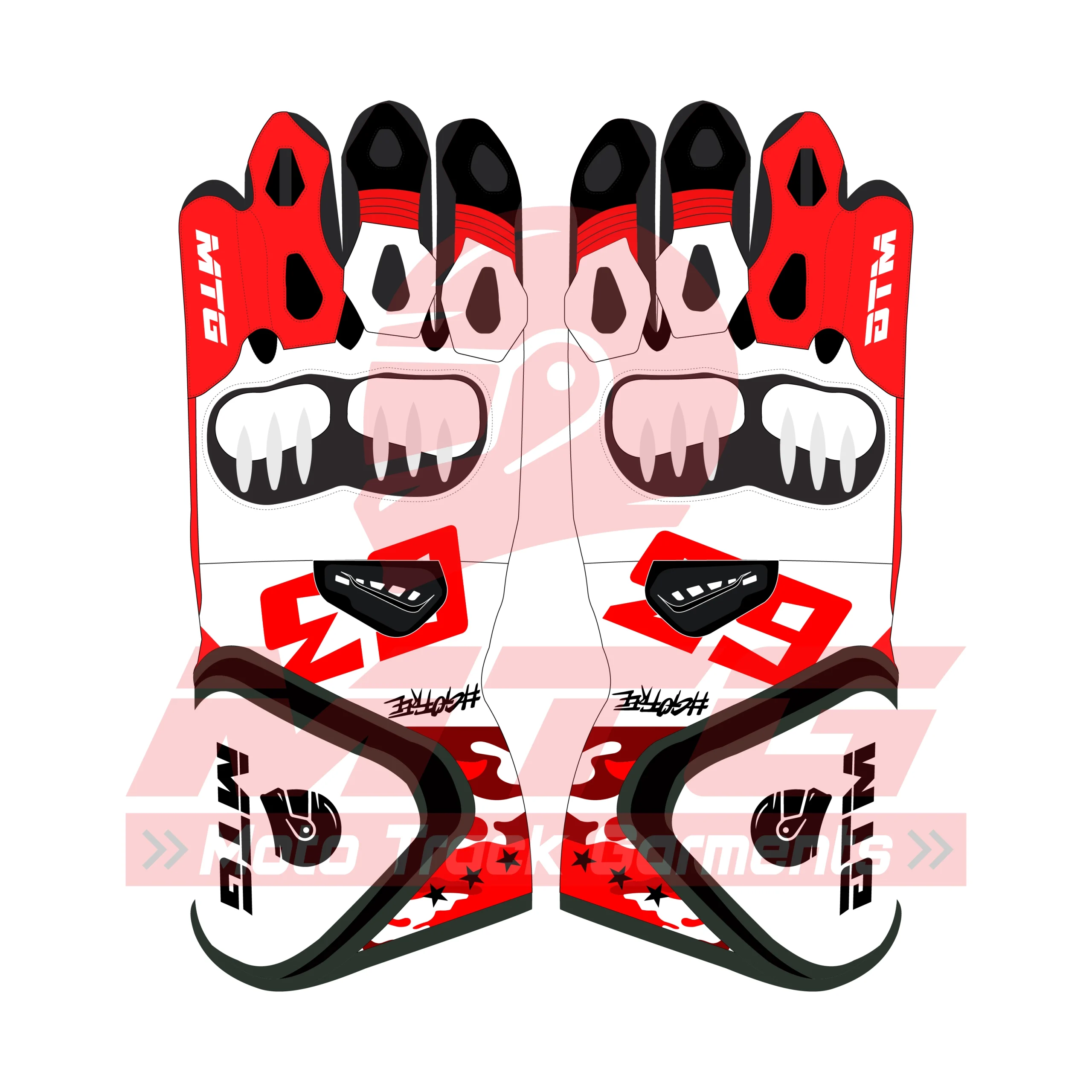 Francesco Bagnaia Leather Gloves Ducati MotoGP 2026-01