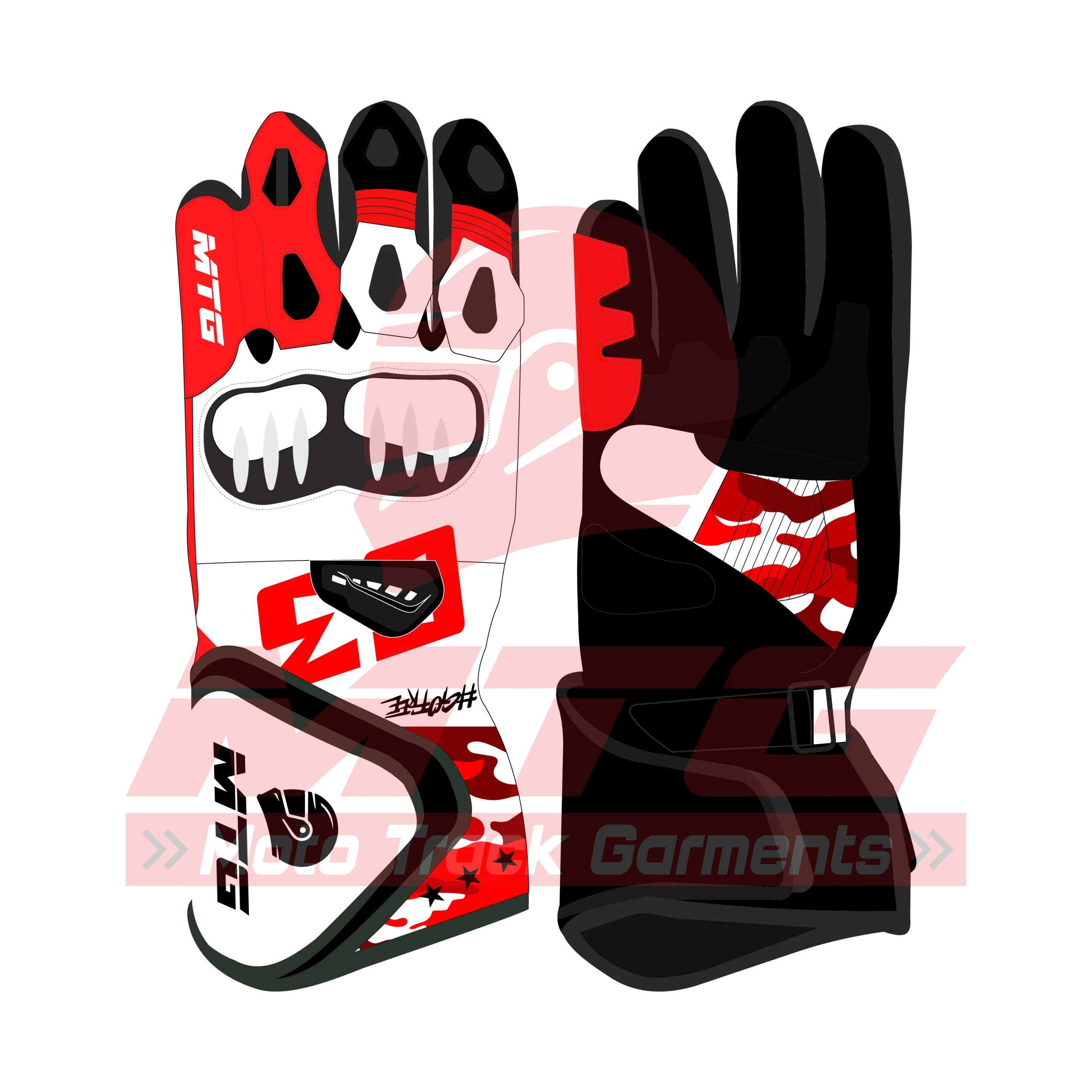 Francesco Bagnaia Leather Gloves Ducati MotoGP 2026-02