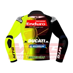Franco Morbidelli Ducati MotoGP 2026 Racing Jacket Back View Franco Morbidelli Ducati MotoGP 2026 Racing Jacket Back View
