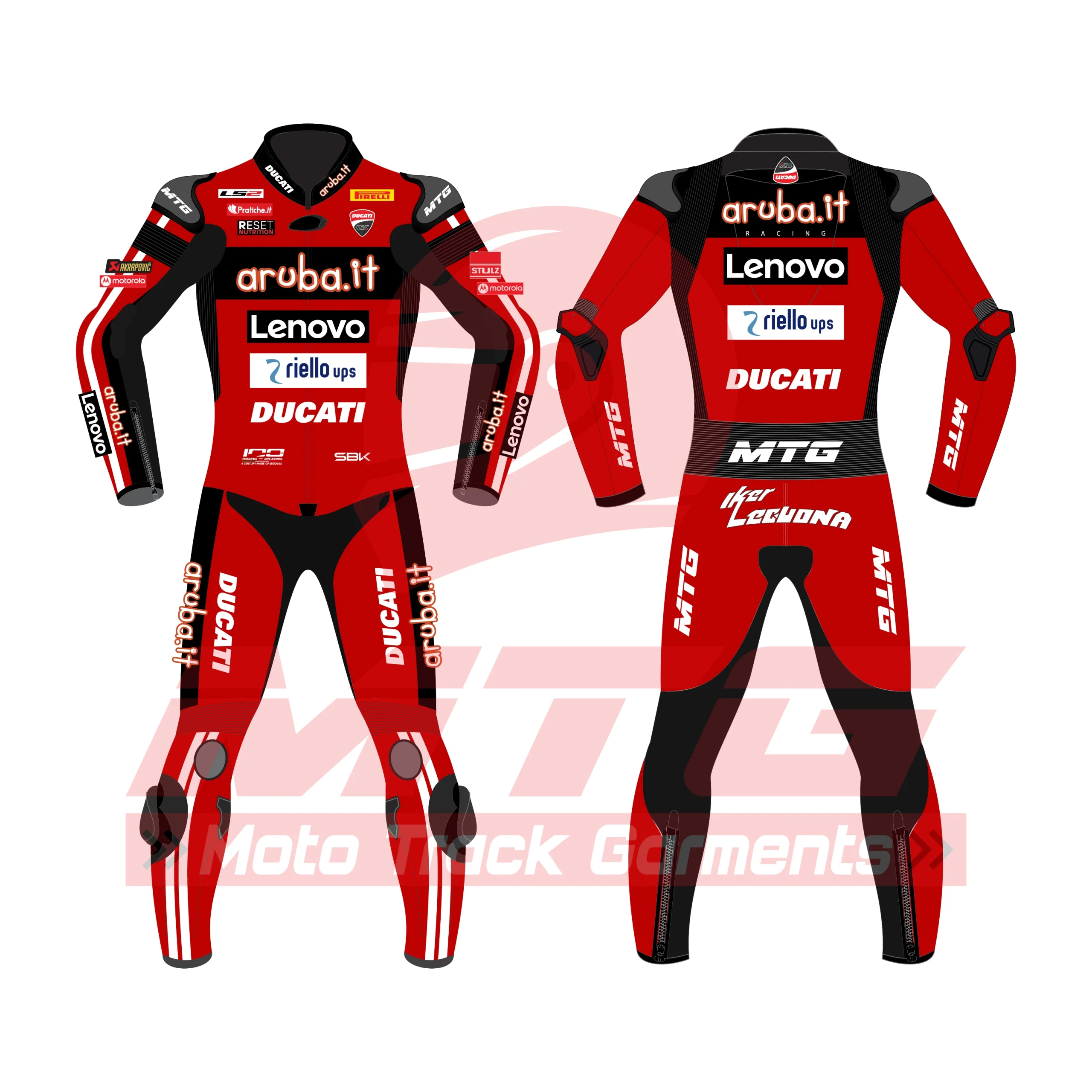 Iker Lecuona Aruba.it Racing Ducati WSBK Motorbike Suit 2026 3