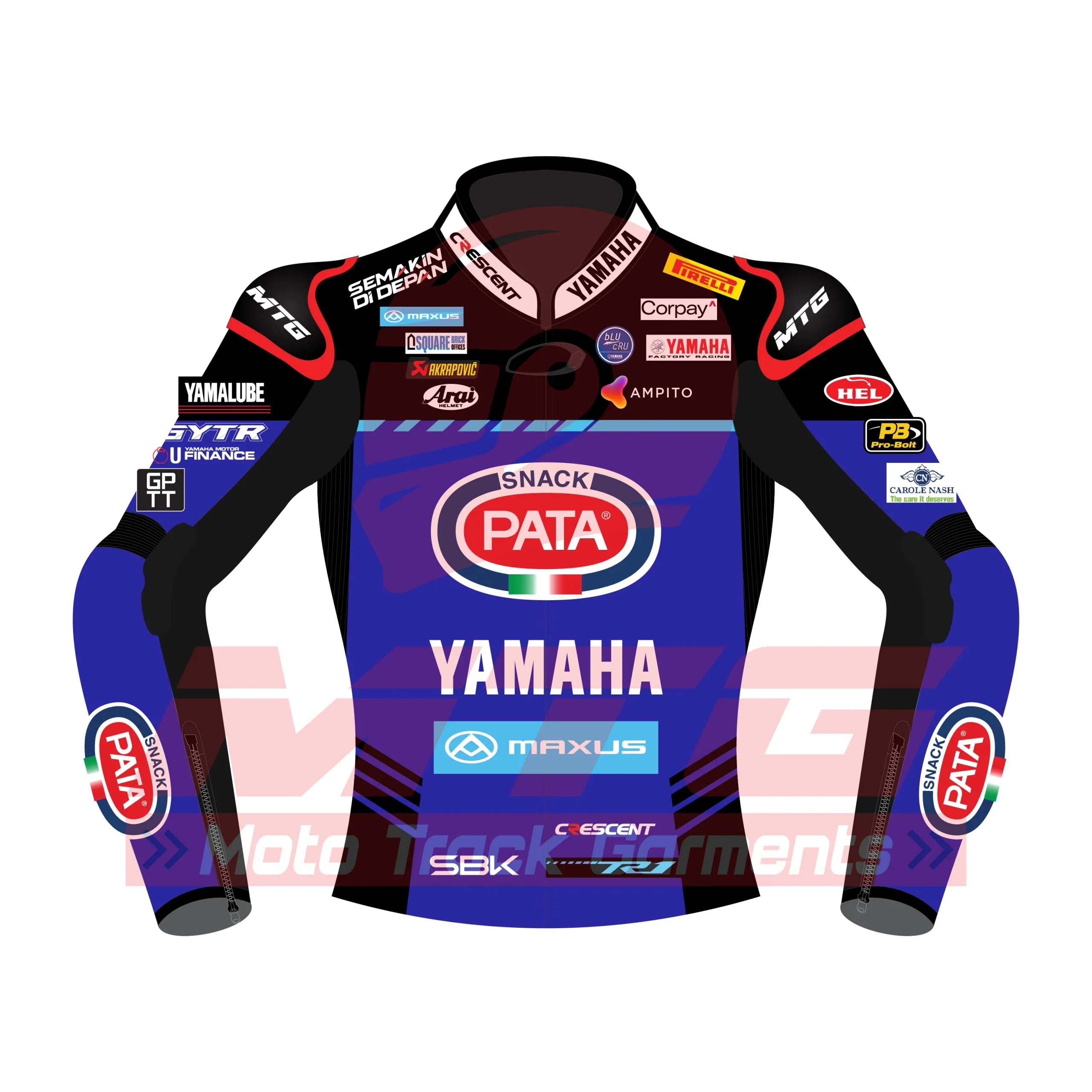Jonathan Rea PATA Maxus Yamaha MotoGP Leathers WSBK 2025 Jacket (4)